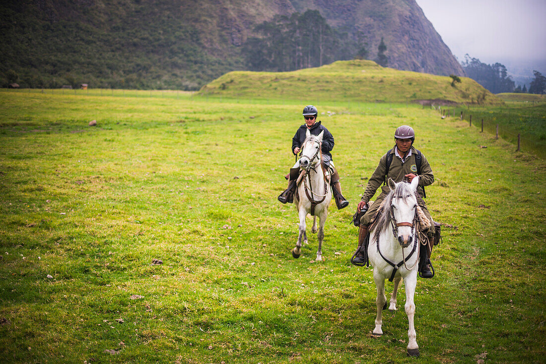 Horse riding at Hacienda Zuleta, Imbabura, Ecuador, South America