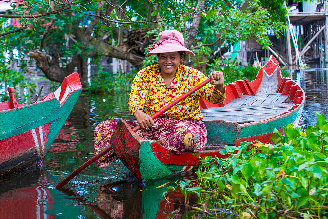 Der Tonle-Sap-See in Kambodscha