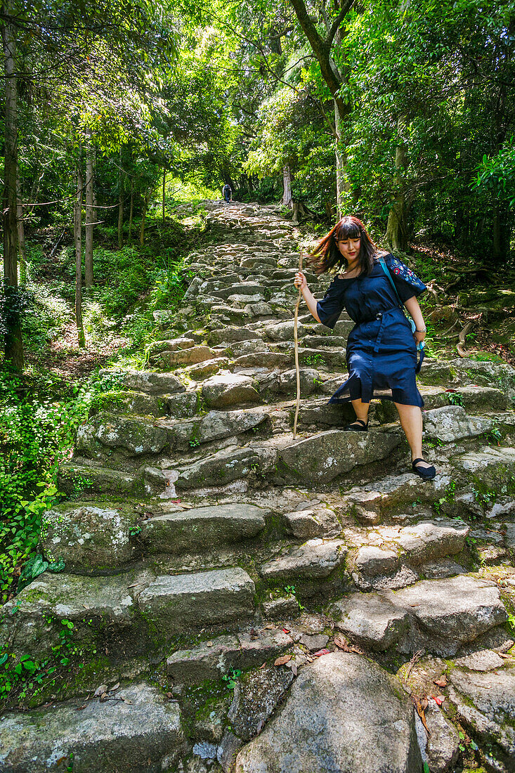 Kumano Kodo pilgrimage route. Kamikura jinja Shrine. Kamikurayama mountain. Shingu. Kamikura. Wakayama Prefecture. Kansai region. Honshü Island . Japan. UNESCO