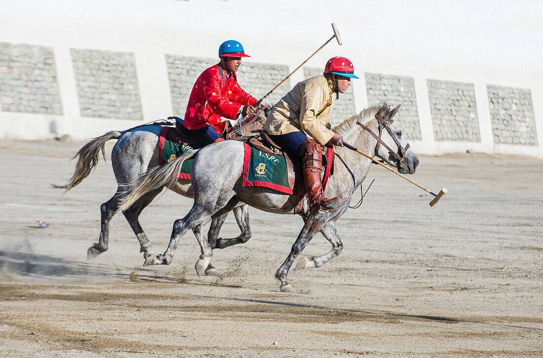 Polo much during the Ladakh Festival in Leh India