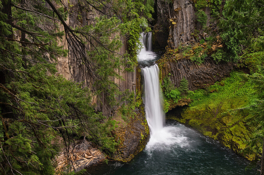 Toketee Falls, North Umpqua River, Kaskadengebirge, Oregon.