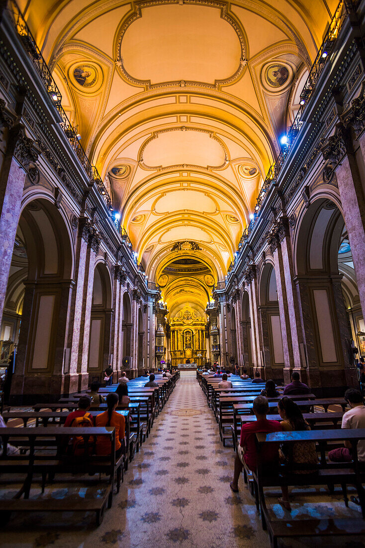 Buenos Aires Metropolitan Cathedral (Catedral Metropolitana de Buenos Aires), Plaza de Mayo, Buenos Aires, Argentina