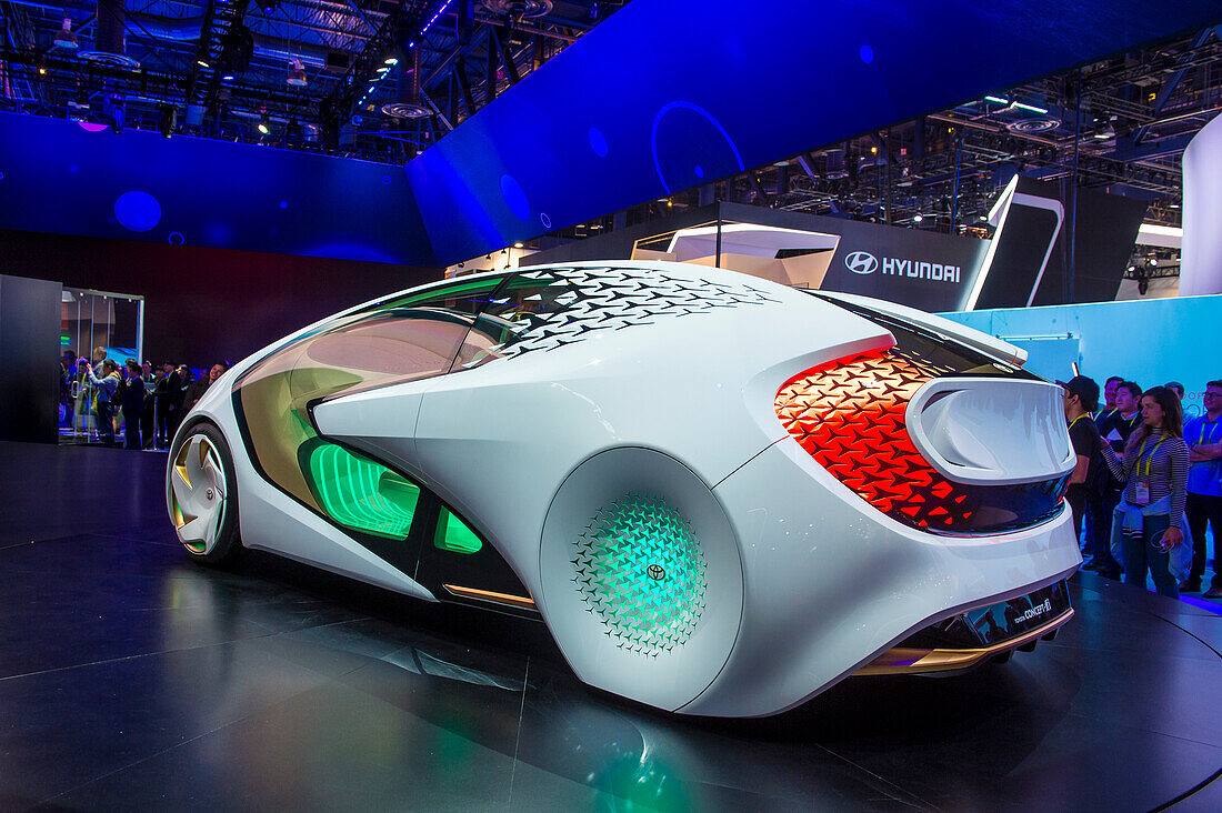 Toyota Concept car at the CES Show in Las Vegas. CES is the world's leading consumer-electronics show.