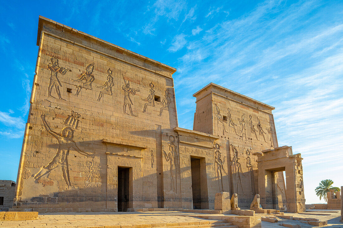 The Temple of Isis at the Philae Temple Complex, UNESCO World Heritage Site, Agilkia Island, Aswan, Egypt, North Africa, Africa