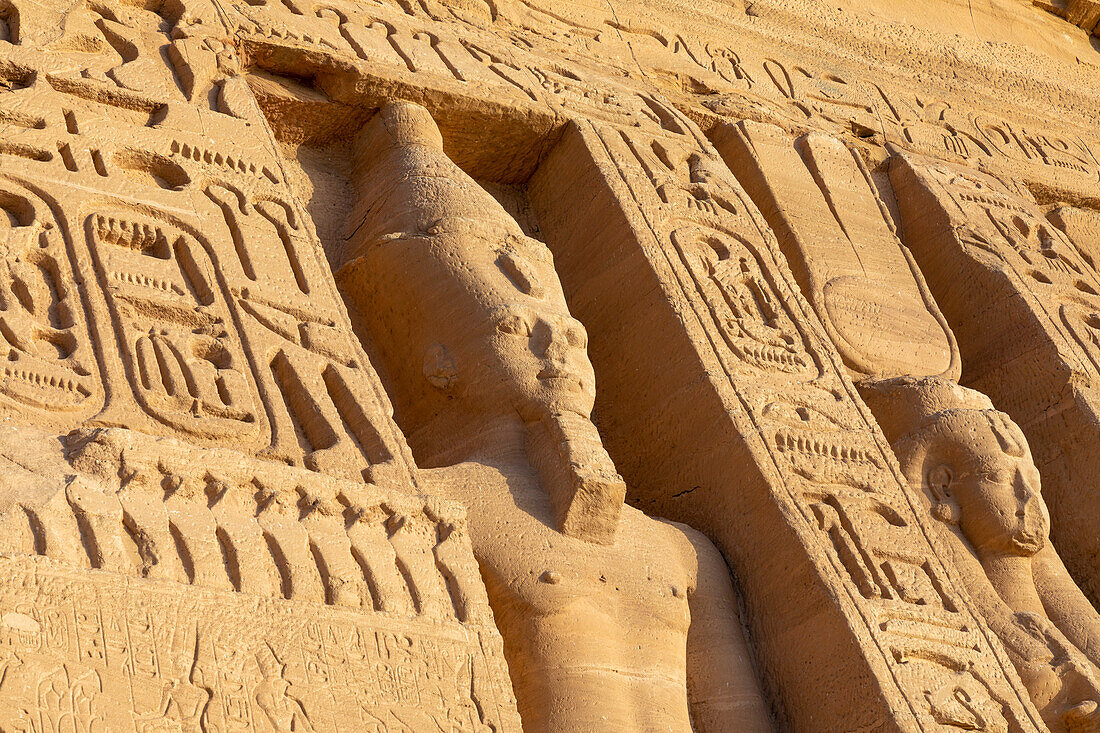 Der Kleine Tempel der Hathor und Nefertari, Abu Simbel, Abu Simbel, UNESCO-Welterbestätte, Ägypten, Nordafrika, Afrika
