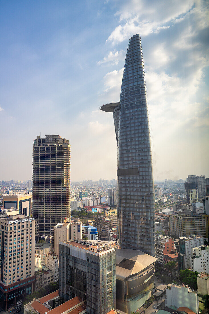 Skyline von Ho-Chi-Minh-Stadt mit dem Bitexco Financial Tower, Ho-Chi-Minh-Stadt, Vietnam, Indochina, Südostasien, Asien