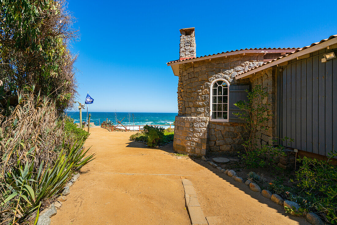 Exterior of Pablo Neruda Museum, Isla Negra, Chile, South America