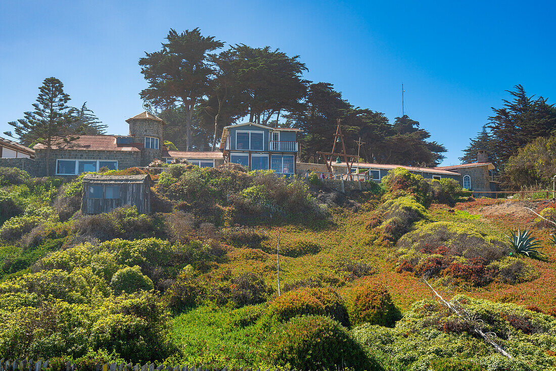 Außenansicht des Pablo Neruda Museums, Isla Negra, Chile, Südamerika