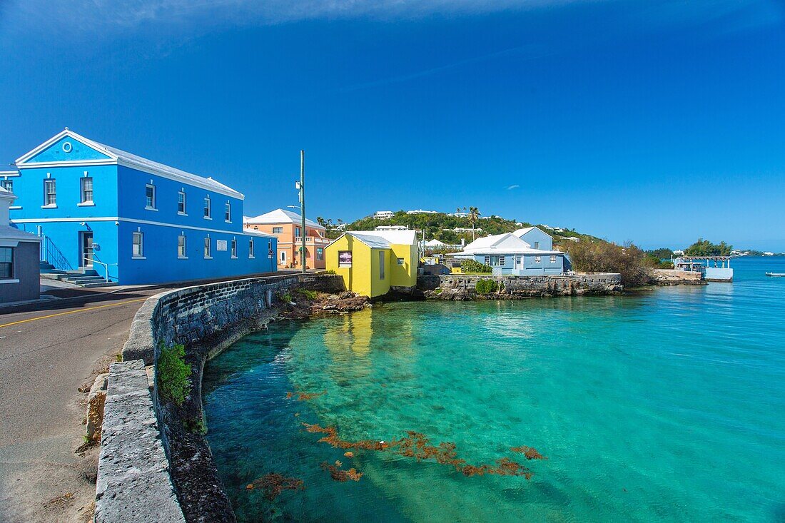 Harrington Sound, in der Nähe des ehemaligen Devil's Hole Sinkhole, Smiths Parish, Bermuda, Atlantik, Nordamerika