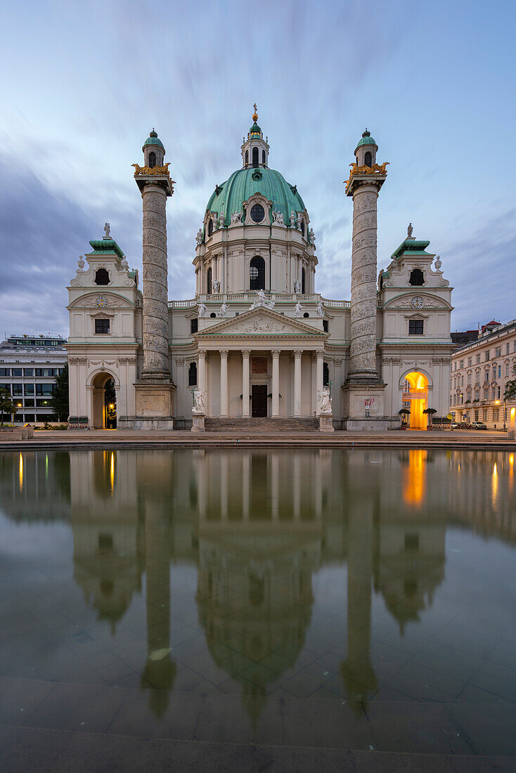 Karlskirche church, Karlsplatz, Vienna, Austria, Europe