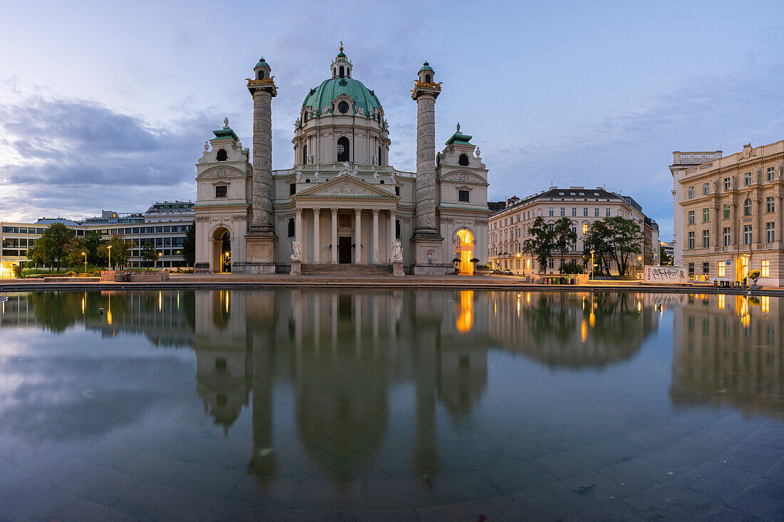 Karlskirche, Karlsplatz, Wien, Österreich, Europa
