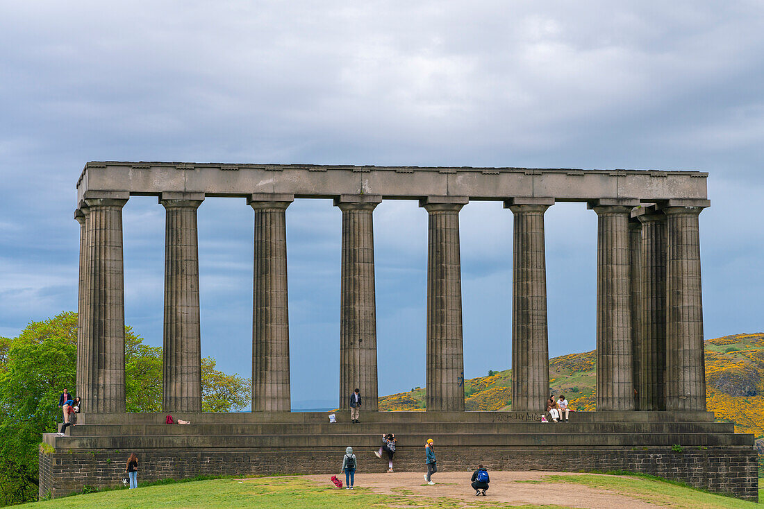 National Monument of Scotland, Calton Hill, UNESCO-Welterbestätte, Edinburgh, Schottland, Vereinigtes Königreich, Europa
