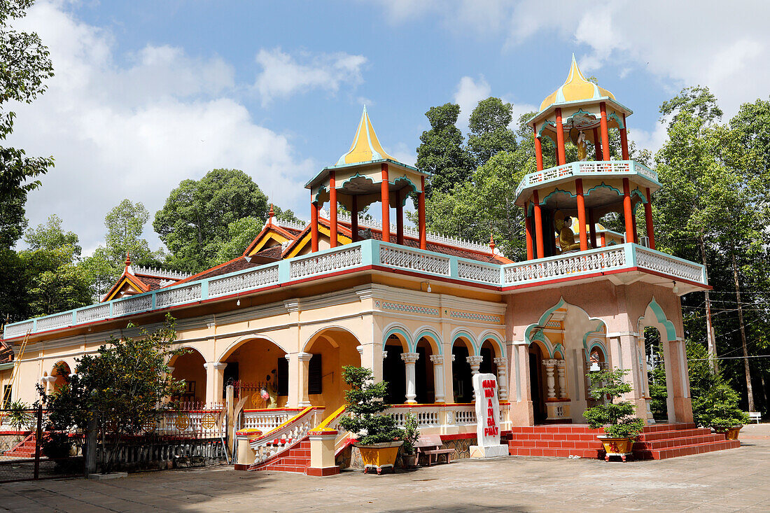 Rong Thanh Buddhist Temple, Tan Chau, Vietnam, Indochina, Südostasien, Asien