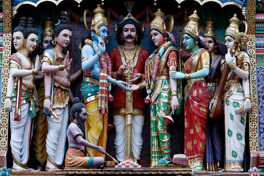 Sri Krishnan Hindu temple, Hindu deities … – License image – 13850114 ...