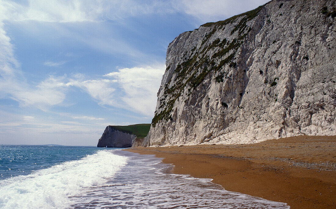 Cliff On Beach Near Durdle Door