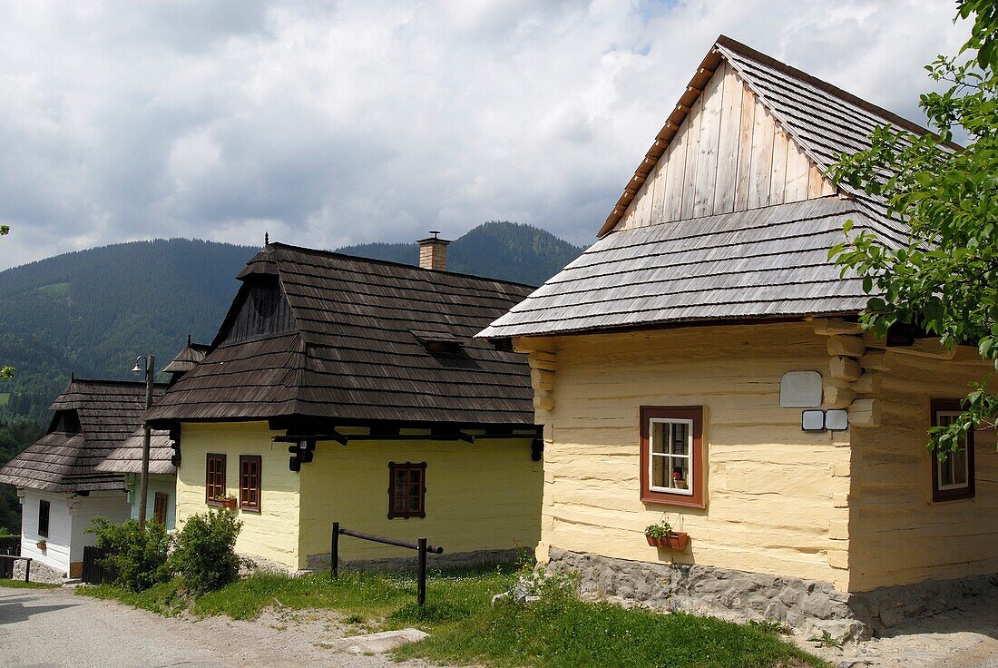Cottages In Vlkolinec Village
