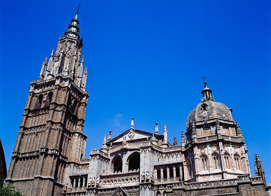 Spanien, Außenansicht der Kathedrale von Toledo; Toledo