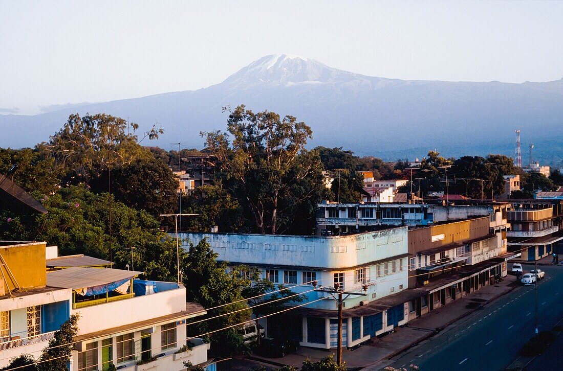 Moshi Town And Kilimanjaro