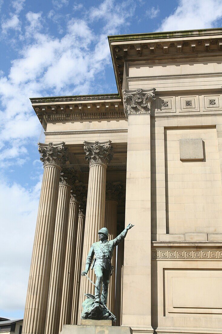 Statue In Front Of St George's Hall