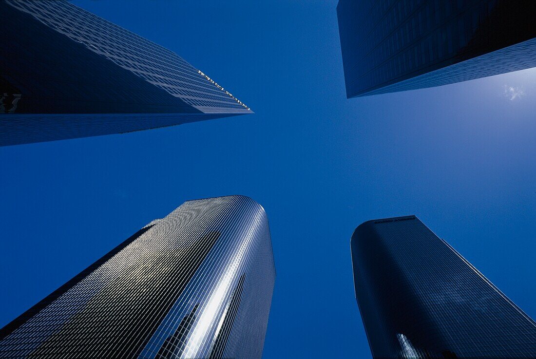 Low Angle View Of Skyscrapers In Los Angeles