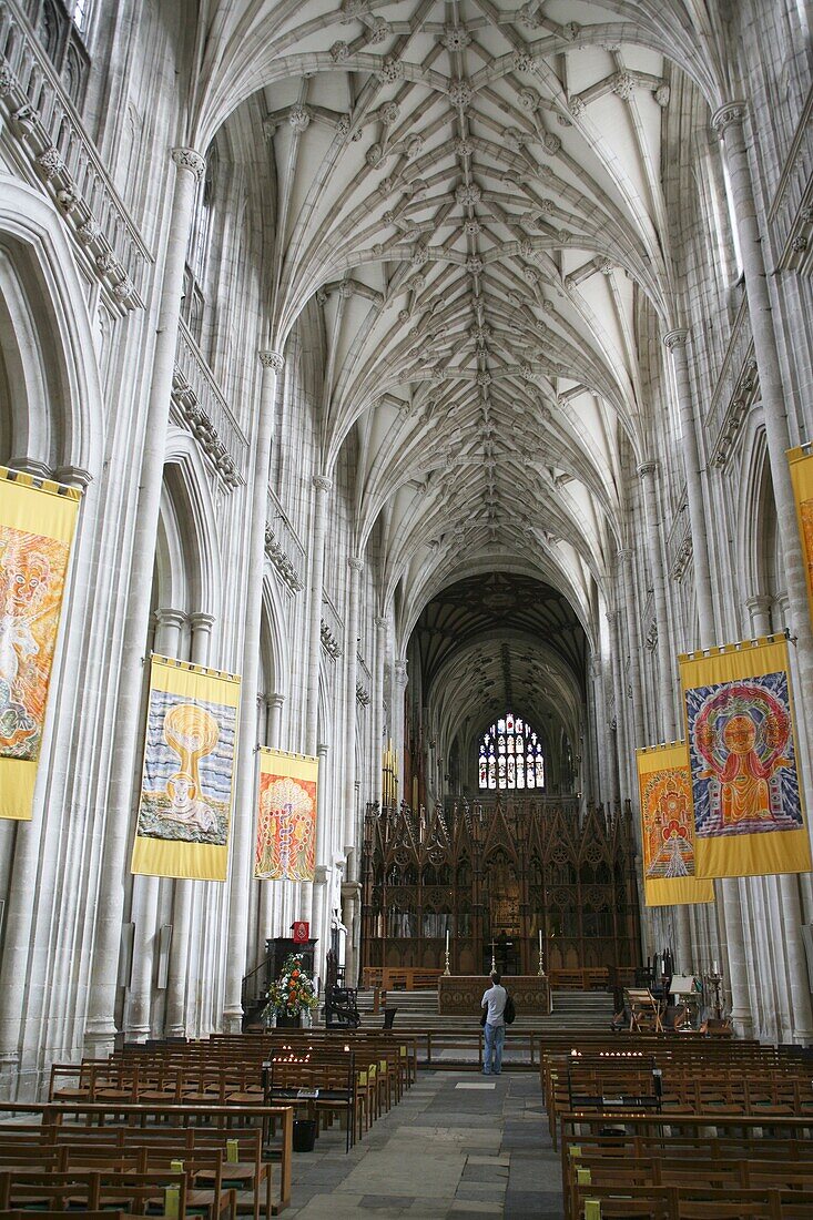 Östliches Kirchenschiff der Kathedrale von Winchester