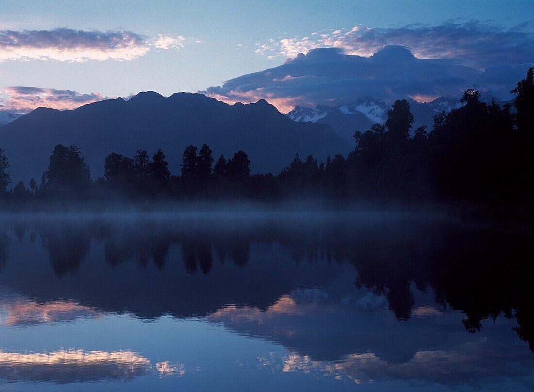 Lake Matheson At Dawn