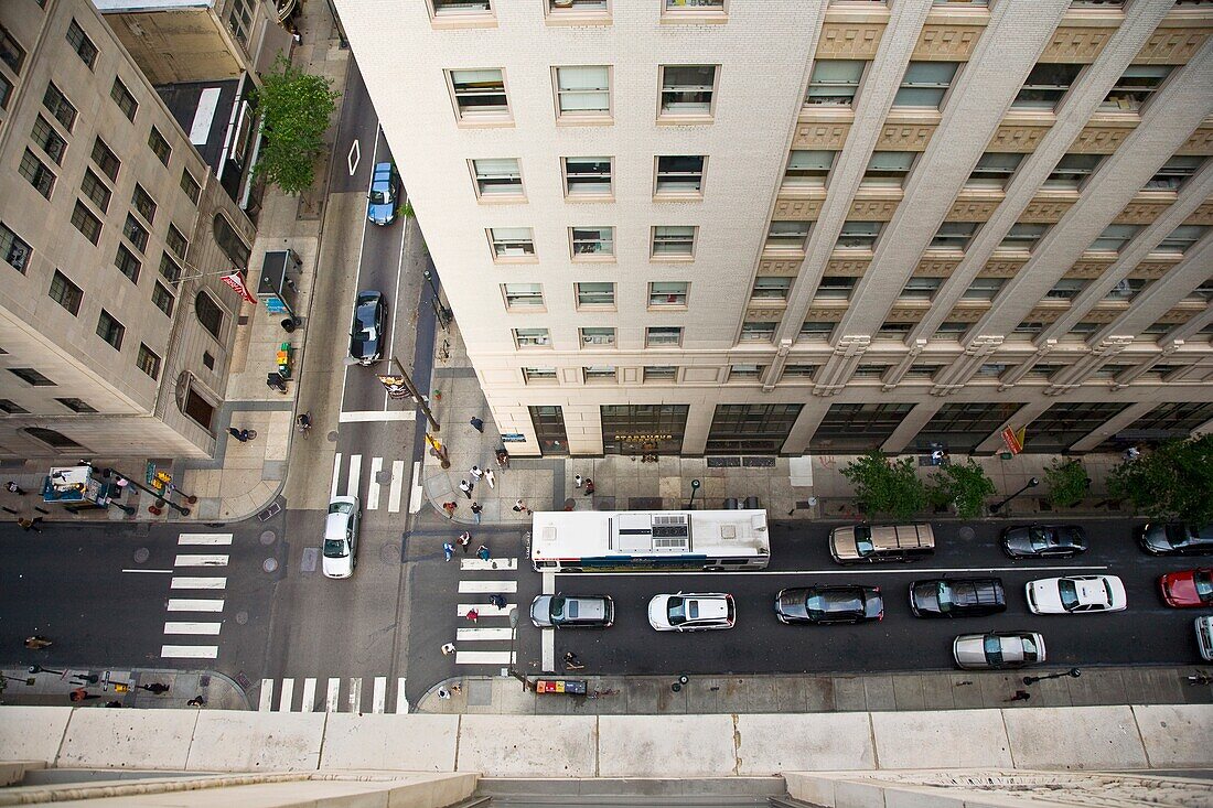 Cars On Street In Downtown Philadelphia