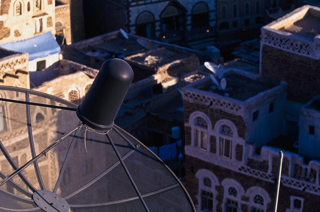 Rooftop With Satellite Dish