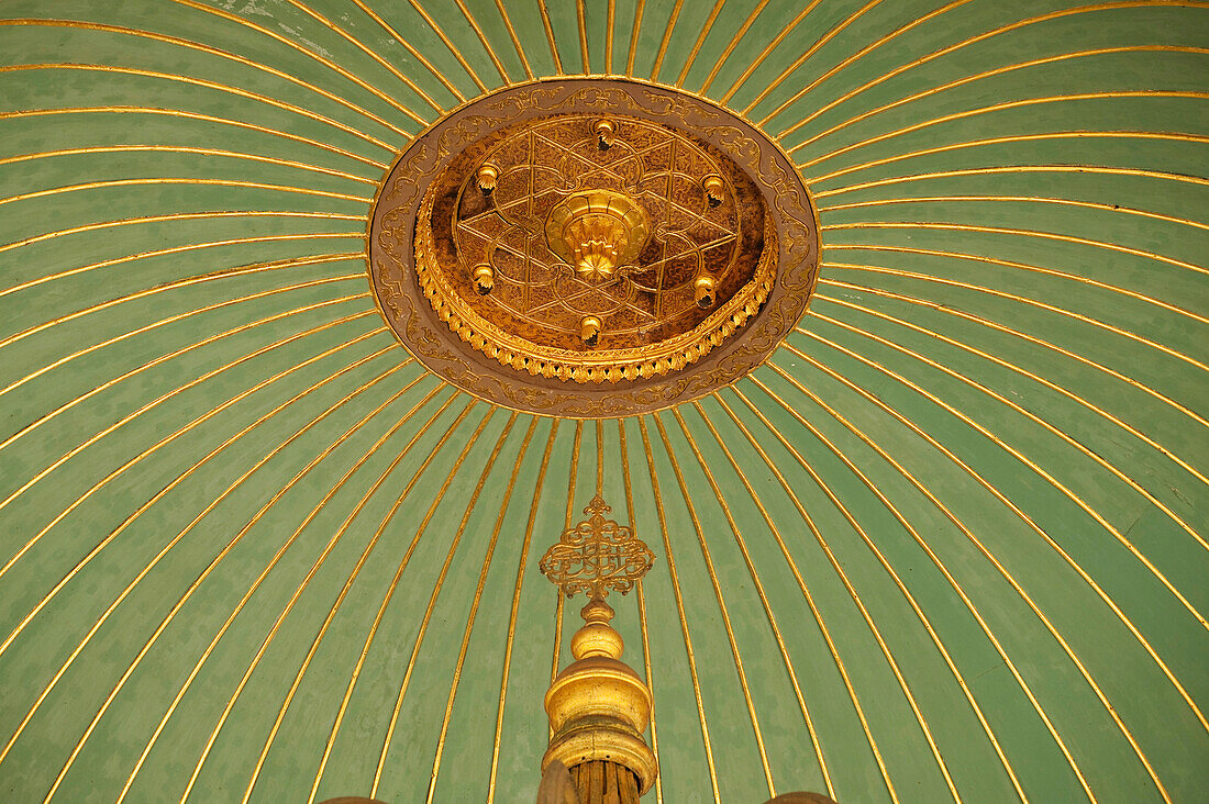 Turkey, Detail of ceiling of washing area outside Hagia Sofia; Istanbul