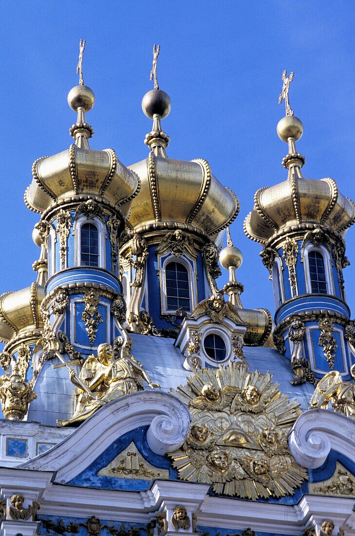 Verziertes Kirchenäußere; Sankt Petersburg, Russland