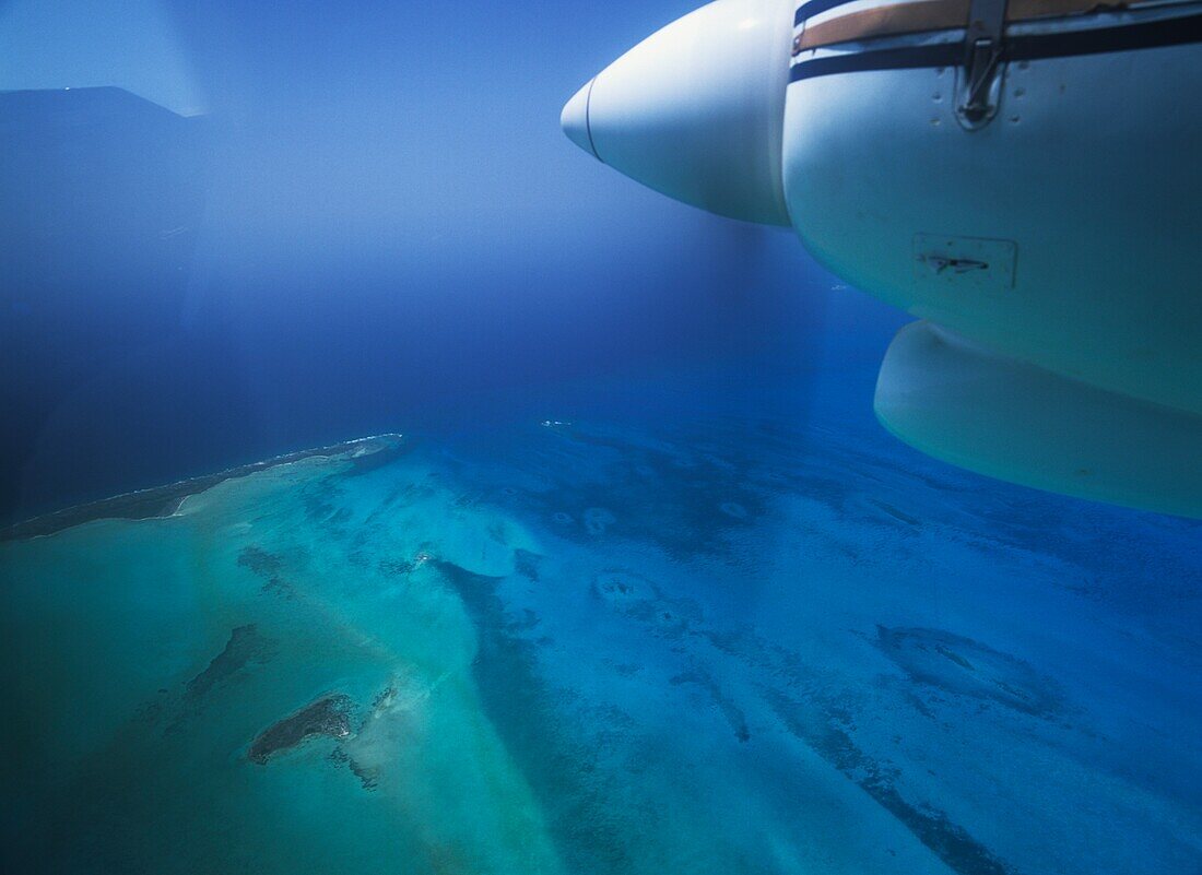 Flying Past Turks And Caicos Islands