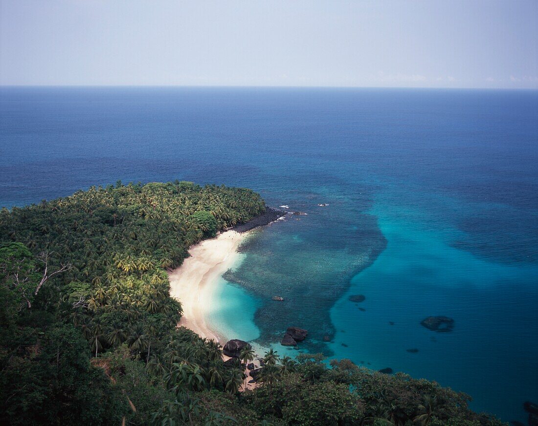 Sao Tome E Principe, Principe Island, Landscape, Banana Beach.