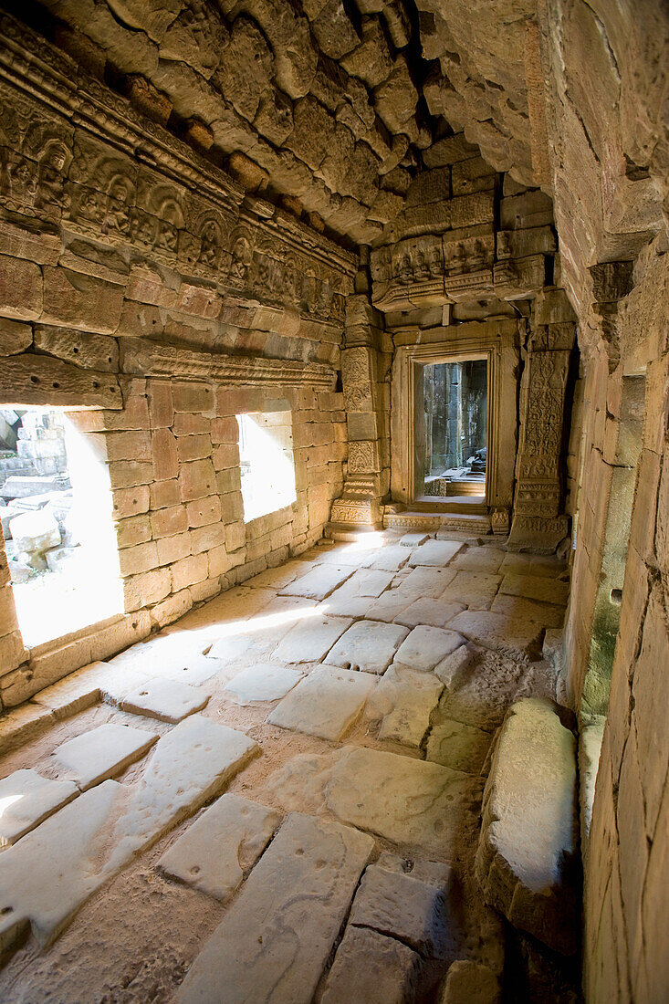 Interrior Of Prasat Preah Khan, Angkor,Siem Reap,Cambodia