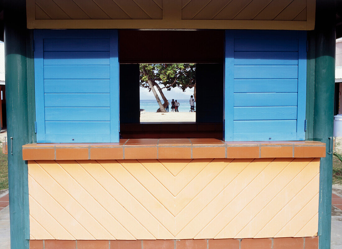 The Vendors Market. Grande Anse Beach,Grenada.