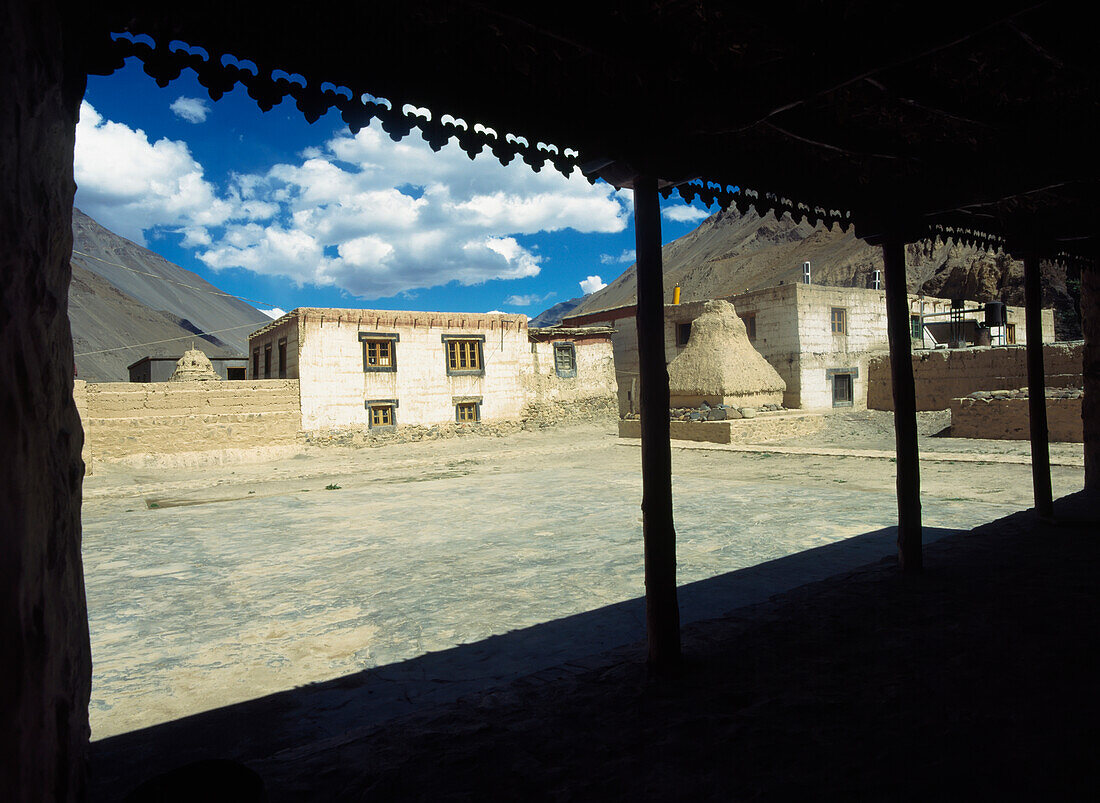 Courtyard Of Tabo Monastery Spiti,Himachal Pradesh