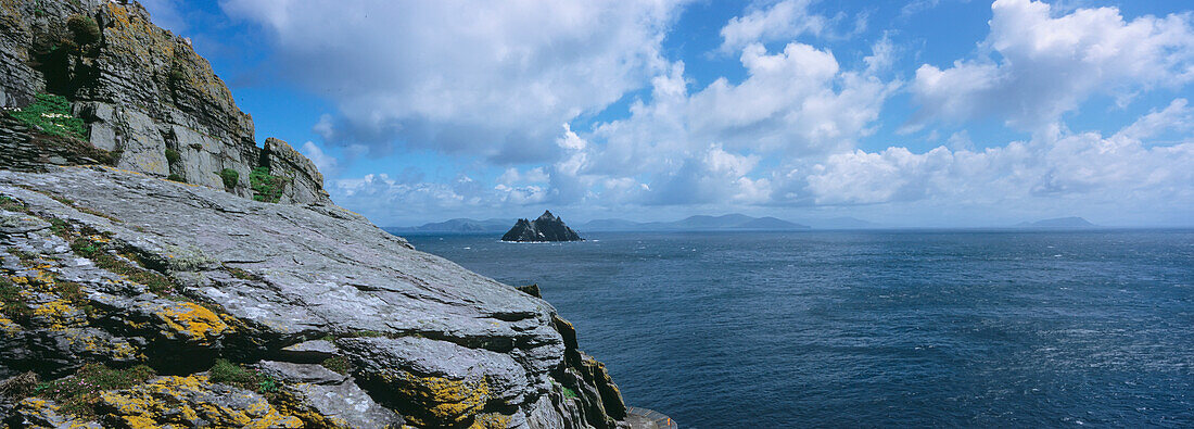 Skellig Islands Coast,Panoramic View, County Kerry,Ireland