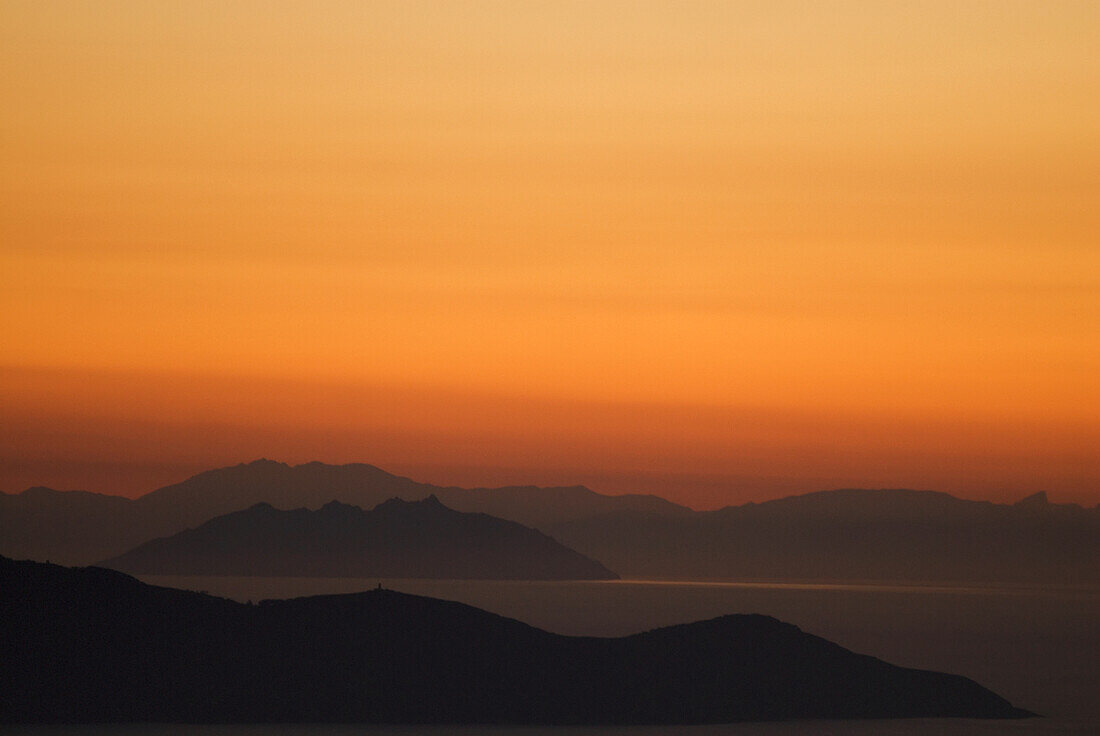 Santo Stefano Coastline At Sunset, Tuscany,Italy