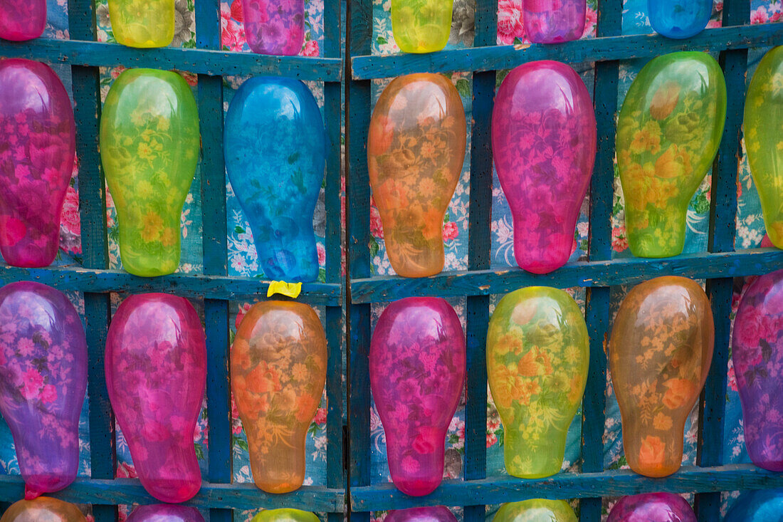 Balloon Targets At A Stall At Hmong New Year Festival, Phonsavan,Laos