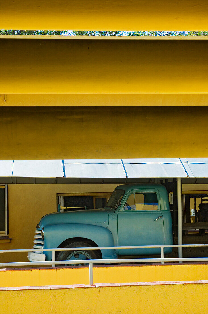 Vintage Truck Parked In Moncada Barracks (Moncada Garrison), Satiago De Cuba,Cuba