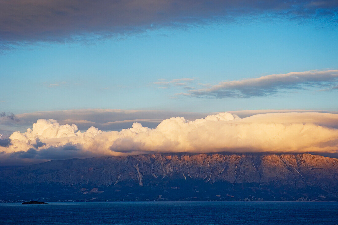 Clouds Above Cliffs Of Ioninan Islands, Ioninan Islands,Greece