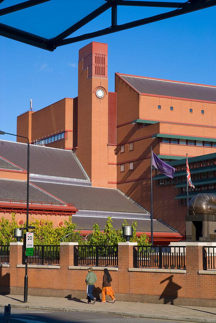 Britische Bibliothek von außen, London,England,Vereinigtes Königreich