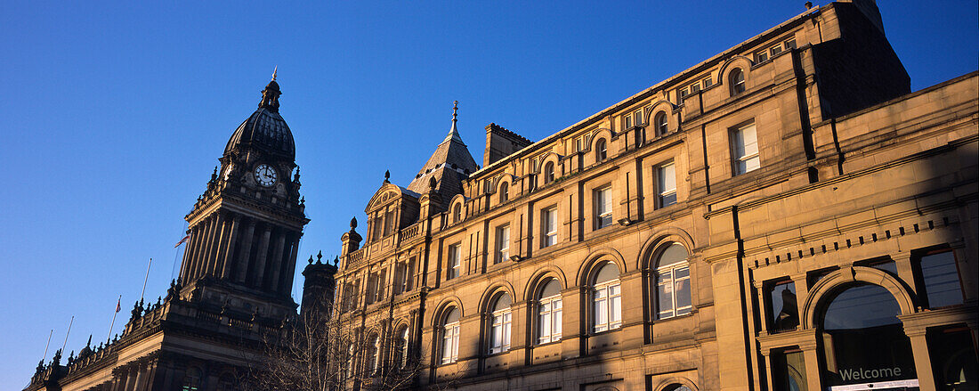 Leeds Town Hall, Leeds,West Yorkshire,England,Uk