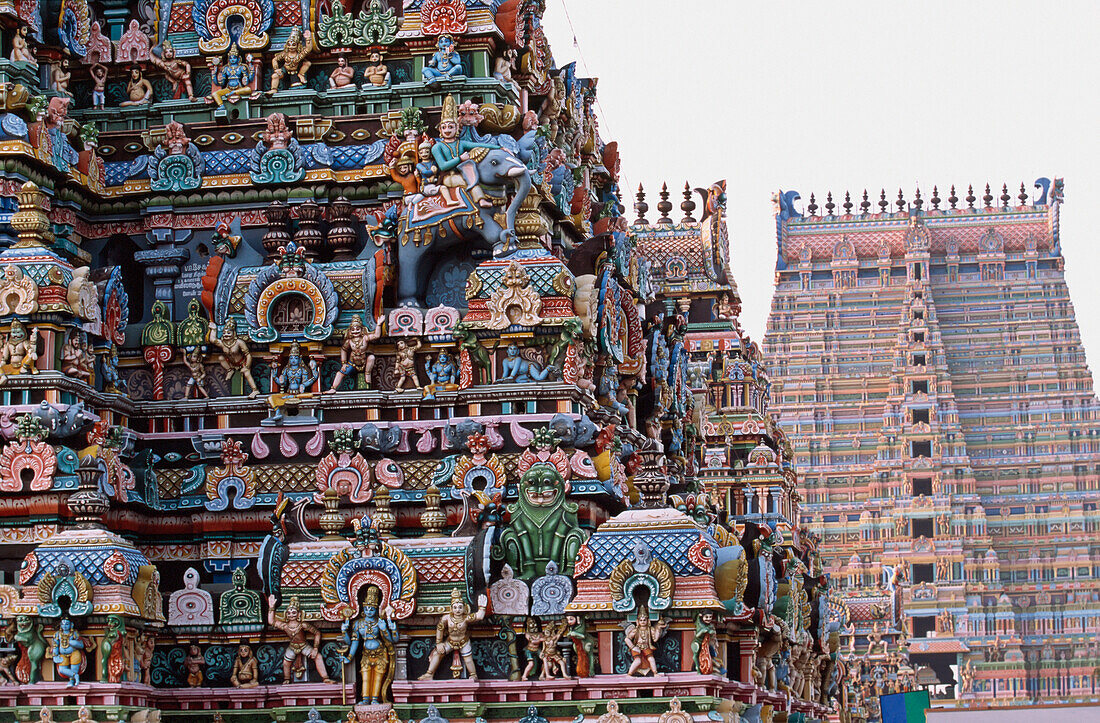 Farbenfroher Hindu-Tempel