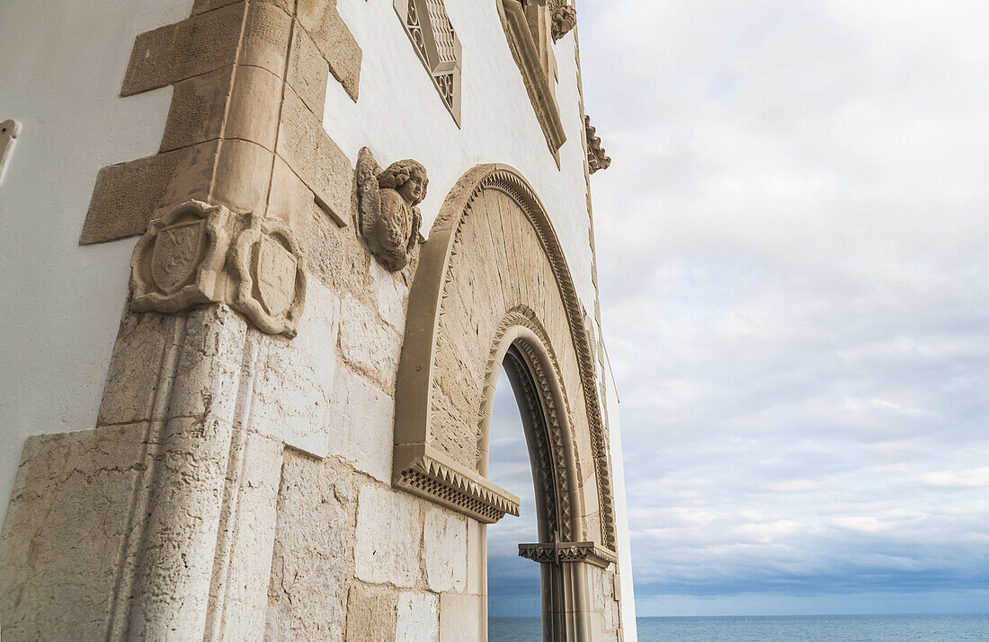 Walls Of Maricel Palace; Sitges, Barcelona Province, Spain