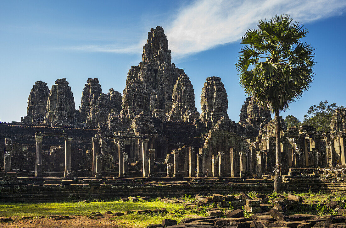 Bayon-Tempel, Angkor Thom; Krong Siem Reap, Provinz Siem Reap, Kambodscha.