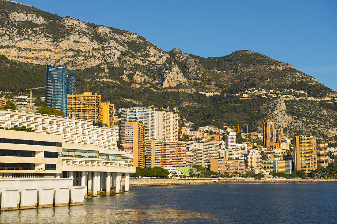Buildings In A Cityscape Along The Mediterranean; Monte Carlo, Monaco