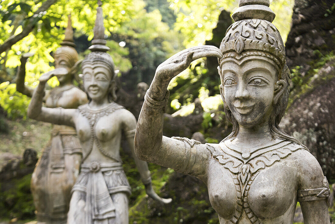 Buddhist Statues In Secret Buddha Garden; Ko Samui, Chang Wat Surat Thani, Thailand