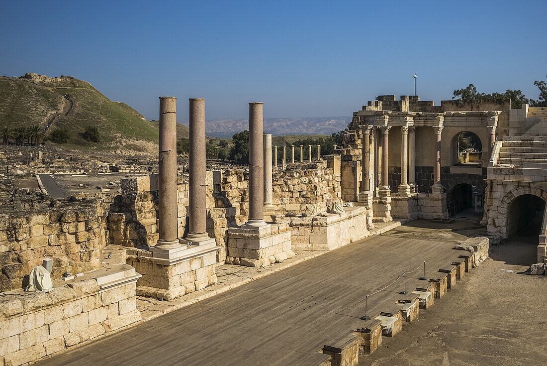 Ruinen im Beit-Shearim-Nationalpark; Beit Shean, Nordbezirk, Israel.