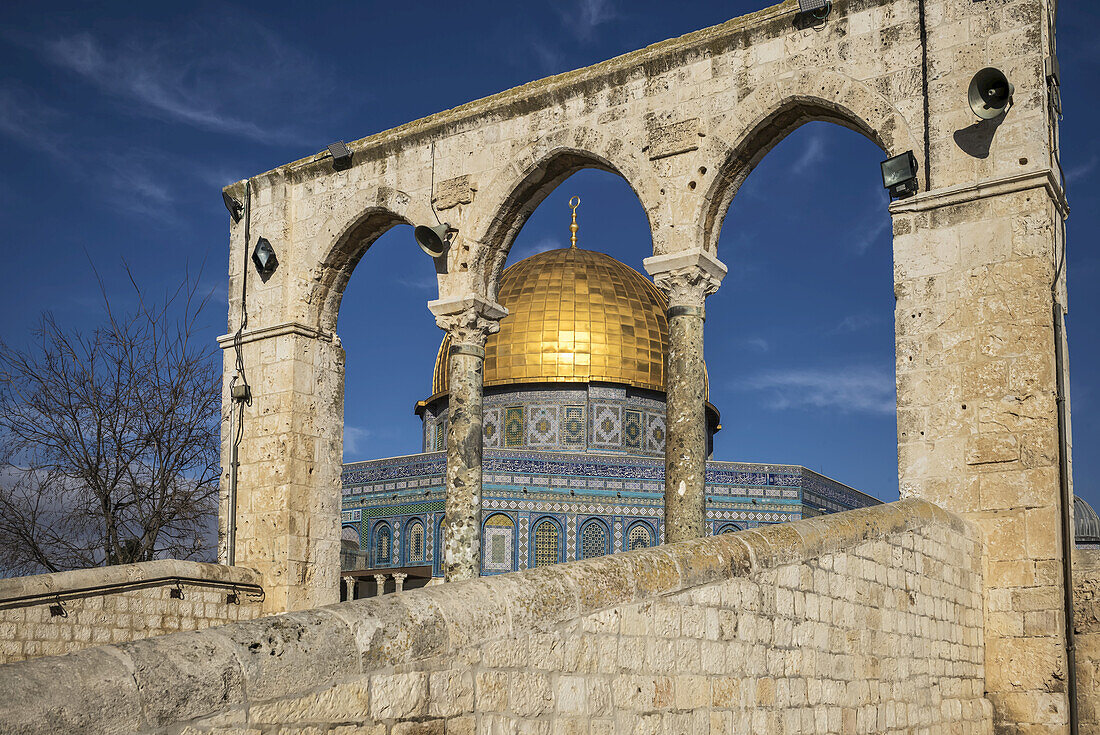 Temple Mount And Dome Of The Rock, Old City Of Jerusalem; Jerusalem, Israel