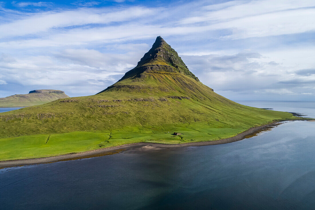 Kirkjufell mountain on the Snaefellsnes Peninsula; Iceland